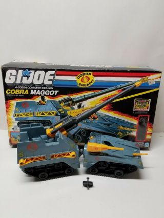 Vintage 1987 G.  I.  Joe Cobra Maggot W/ Box Complete Vehicle