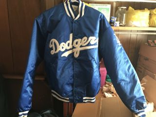 Rare Vintage Starter Los Angeles Dodgers Satin Nylon Baseball Jacket Xl