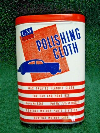 Vintage Collectible GM Wax Treated POLISHING CLOTH - Chevy - Olds - Pontiac - Cadillac 2