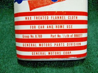 Vintage Collectible GM Wax Treated POLISHING CLOTH - Chevy - Olds - Pontiac - Cadillac 4
