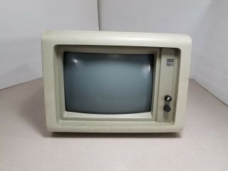 As - Is Vintage Ibm 5151 Monochrome Crt Monitor For Ibm 5150 Pc No Burn