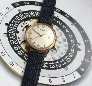 Vintage Oris Gold Plated Gents Wristwatch
