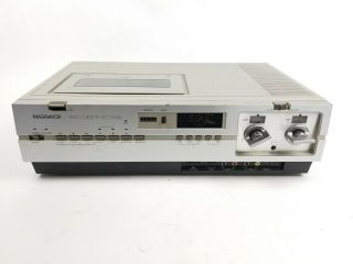 Magnavox Vintage Vcr 1983 Top Loading Vhs Videocassette Recorder Vr8306bk01