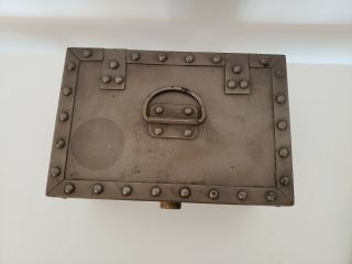 Vintage ERIE ART METAL CO.  STRONG / LOCK BOX,  Possible By Erie Railroad 2