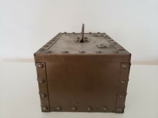 Vintage ERIE ART METAL CO.  STRONG / LOCK BOX,  Possible By Erie Railroad 3