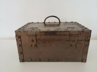 Vintage ERIE ART METAL CO.  STRONG / LOCK BOX,  Possible By Erie Railroad 4