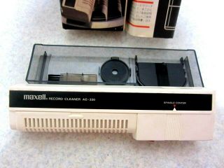 【vintage】maxell Record Cleaner Ae - 320 Self - Propelled From Japan