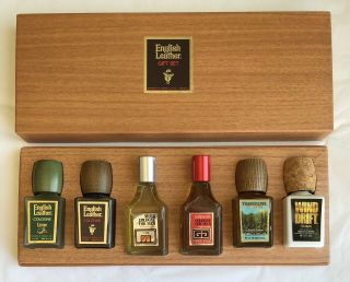 Vintage English Leather Supreme Gift Set Of 6 Mens 2oz.  Cologne Box