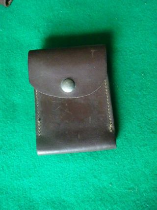 Vintage Eubanks 140 Shell Holder Brown Leather Weatherby & Magnum Size