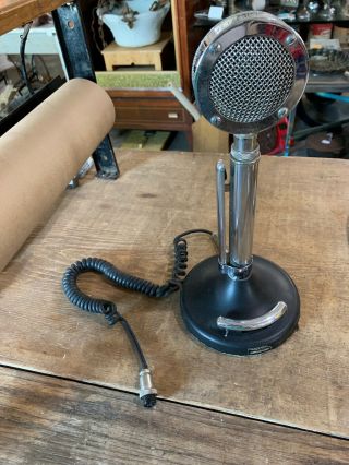 Vintage Astatic Silver Eagle Mic Microphone 5 Pin &
