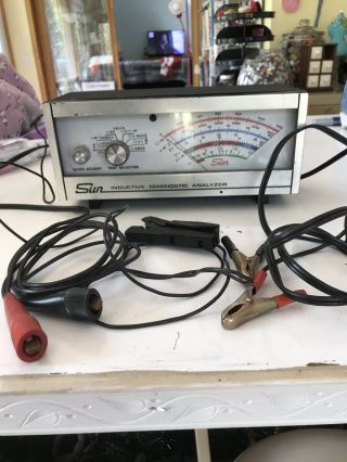Vintage Sun Diagnostic Analyzer/automotive Tester With All Clips Model Cp 7670