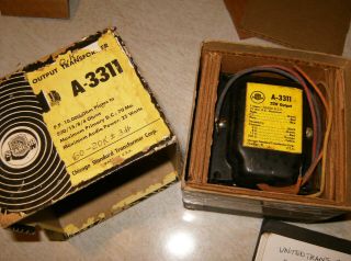 Stancor Output Transformer A - 3311 Nos Vintage Tube Amplifier Part