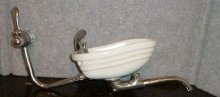 Vintage Small Porcelain Drinking Fountain Sink Faucet Fixture