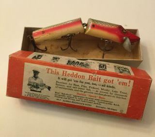 Vintage Heddon 6 - 1/2 " Jointed Vamp Spook 7359pas - Very Good Usa