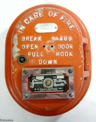 Vintage Samson Fire Apparatus 225 Fire Alarm Signal Box