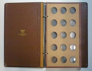 Vintage Wayte Raymond National Coin Album Silver $$$ Large 14 " X 8.  5 " 5 Pages
