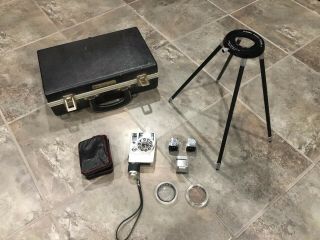 Vintage Canon Set,  Dial 35 - 2 Half Frame 35mm Film Camera,  Handy Stand F And Cube