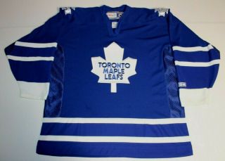 Nhl Hockey Vintage Toronto Maple Leafs Sewn Jersey Adult Xl Ccm Air Knit Blue