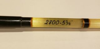 Vintage South Bend Glass Rod no.  2800 5 1/2 ' 2