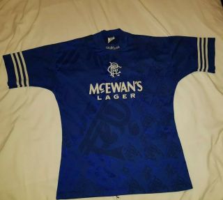 Vintage Glasgow Rangers 1994/1995/1996 Home Football Shirt Soccer Jersey Adidas