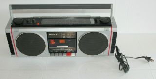 Vintage Sony 3d Cfs - 450 Am Fm Stereo Cassette Tape Recorder Boom Box L@@k