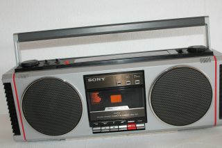 Vintage Sony 3D CFS - 450 AM FM Stereo Cassette Tape Recorder Boom Box L@@K 2