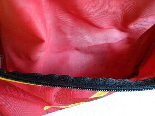 United Colors of Benetton Red Vintage 80s 90s Fanny Pack Bum Bag Waist Belt RAD 7