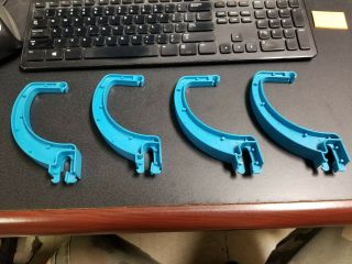 Vintage Motu Masters Of The Universe Eternia Monorail Blue Arms,  Set Of 4,