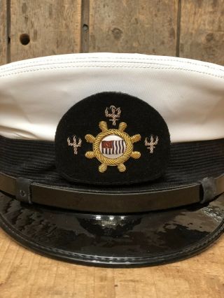 Vintage Bancroft Zephyr Military Caps Boat Yacht Club Hat Cap 7 - 1/4