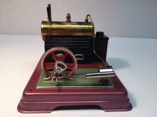 Vintage Antique Fleischmann Steam Powered Brass Toy Model 120/1 W/ Box
