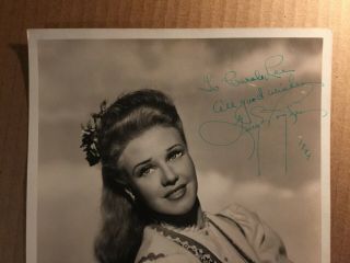 Ginger Rogers Rare Early Vintage Autographed 8/10 Photo 1944 2