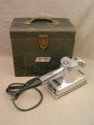 Vintage Rockwell Usa - Made Model 205 Heavy - Duty Sander W/steel Case - Great