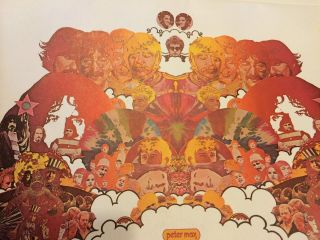 Rare Vintage Peter Max Psychedelic Art Poster Beatles 1970s Music Musicians A 2