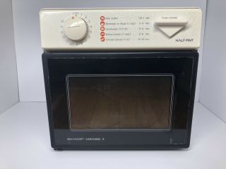 Vintage Sharp Carousel Ii Half Pint Microwave Oven R - 1m53 1987