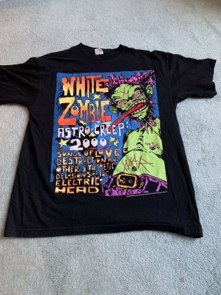 White Zombie Astro Creep 2000 90’s T - Shirt Mens Xl Vintage