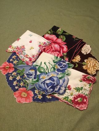 37 Lovely Vintage Floral Hankies - All Good To