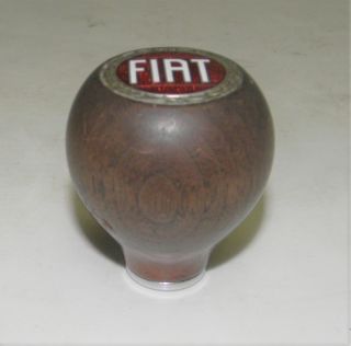 Vintage Fiat Shift Knob,  Walnut Wood,