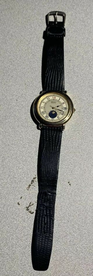 Vintage Seiko 6f22 - 6050r Moonphase Lunar Calendar Watch - - Running.  Rare