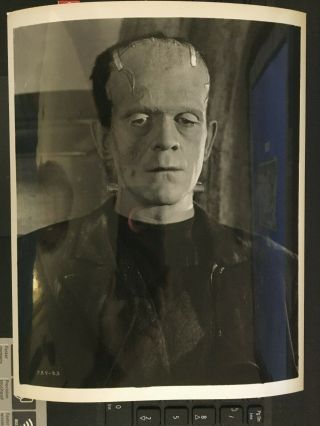 Boris Karloff " Frankenstein " Vintage Press Headshot Photo 60