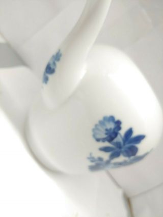 Vintage Royal Copenhagen Denmark Tea Pot 143 Blue Flowers 2