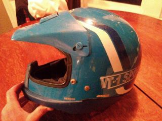 Vintage Shoei Vt - 1a Motorcross Helmet Made In Japan