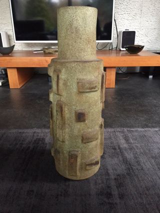 Fantastic 1960s 1970s Large Vintage Brutalist Concrete Vase