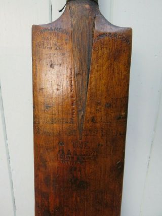 ANTIQUE VINTAGE ENGLISH WOODEN CRICKET BAT AND BALL SPORTING ANTIQUES BAR PROP 6