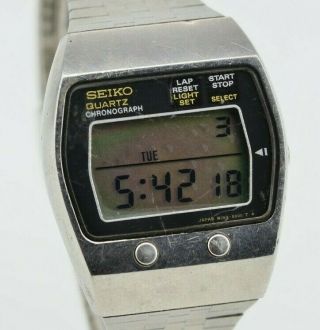 Vintage Mens Seiko Quartz Digital Watch M159 - 5000 Jdm Japan F913/28.  4