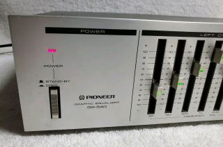 Pioneer SG - 540 Stereo Graphic Equalizer 7 - Band Vintage 3