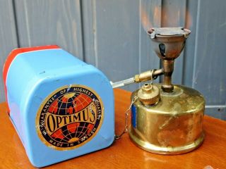Vintage Optimus 80 Camp Gas Stove Camping Backpack Fishing W Demo Video