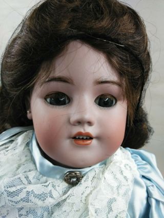 24 " Antique German Doll 1250 Simon - Halbig Leather Body