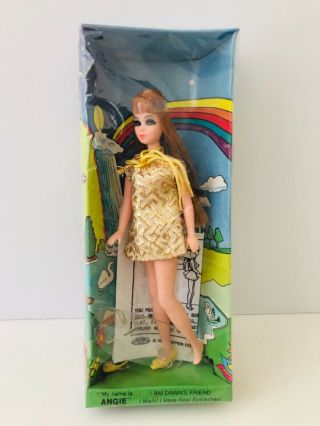Vintage Topper Dawn Doll MIB Glori w/Bangs in Angie Box No Green on Legs 2