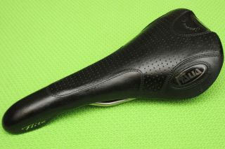 Selle Italia Flite Gel 2003 - Vintage Titanium Perforated Leather Black Saddle