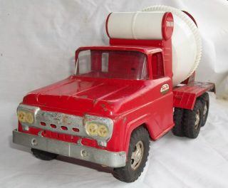 Vintage 1960 TONKA No.  120 Ford Cement Mixer Concrete Truck Mound Minn 2